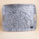 صينية تقديم اكريليك اولد سلفر بمقابض - 54×43 سم