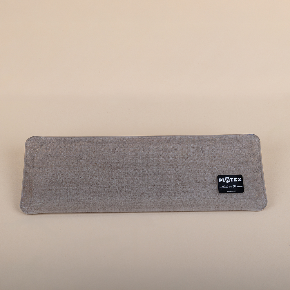  Natural Linen Acrylic Serving Tray - 37x13cm