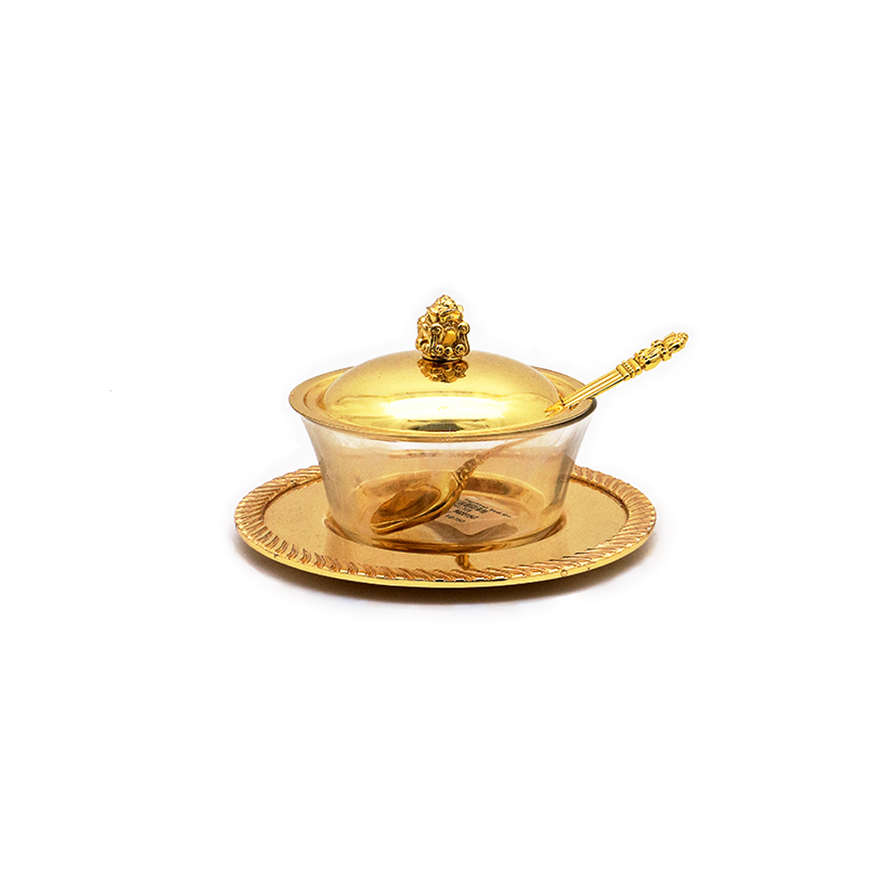 Sugar Bowl Set - Gold