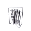 Thin Rack Hanging Plain Cutlery Set - 24pcs