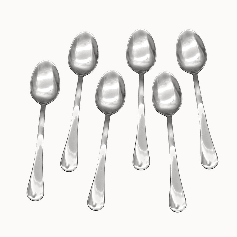 Stainless Steel Table Spoon Set - 6pcs