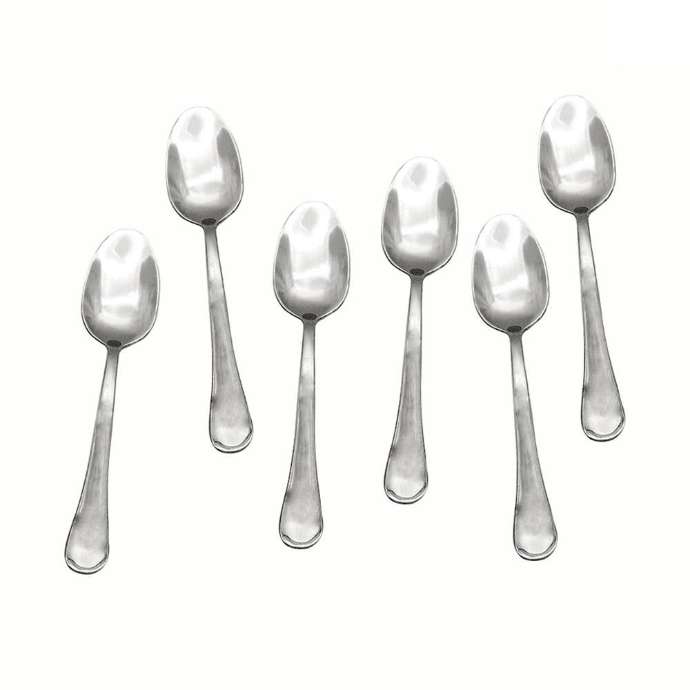 Stainless Steel Teaspoon Set - 6pcs