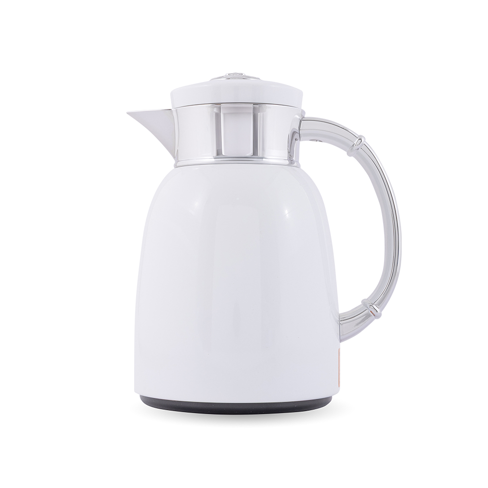 White/Chrome Vacuum Flask - 650ml