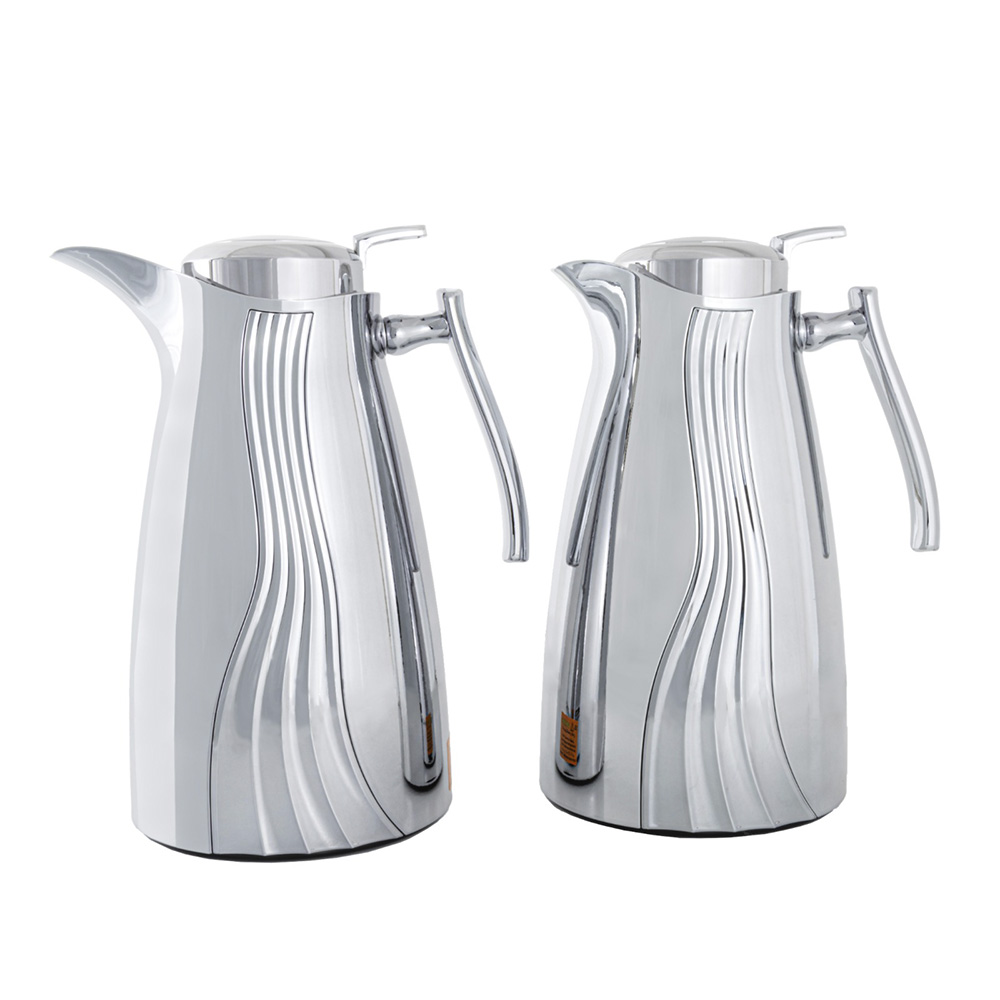 Karma Tea and Coffee Set - 2x1liter - Silver 