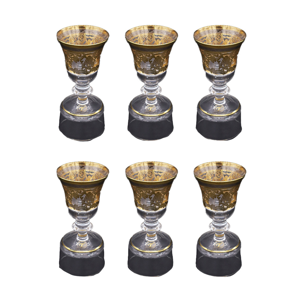 Campana Platinum Gold Glass Set - 6pcs