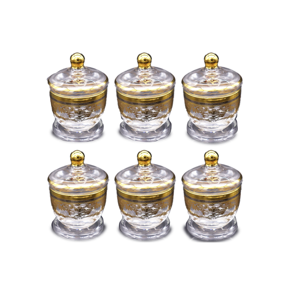 Platinum & Gold Sugar Bowl <br>