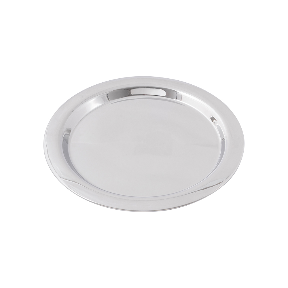 Round Silver Plated 30cm Round Tray
