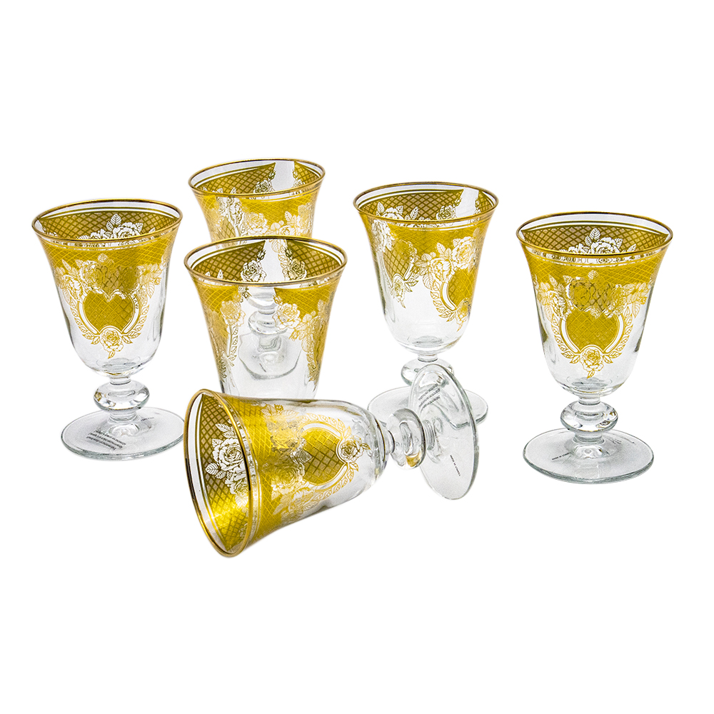 Gold Juice Glass Set - 6pcs