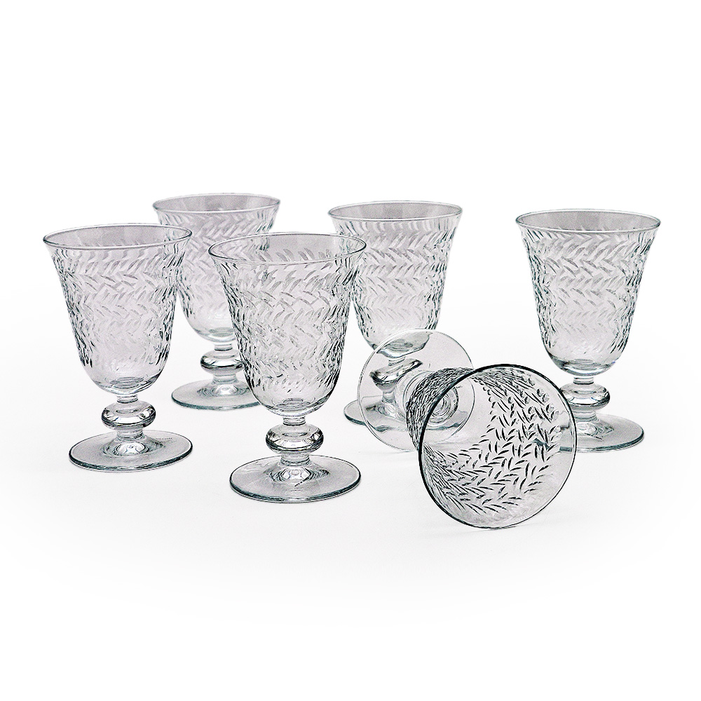 Half Clear Juice Glass Set - 6pcs
