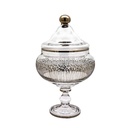 Turkish Lines High Candy Jar - Platinum