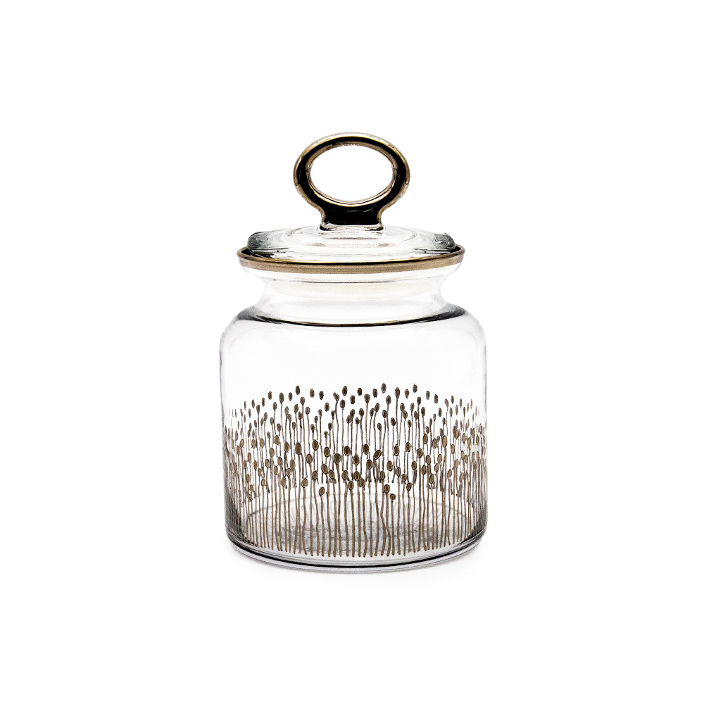 Turkish Pattern Candy Jar - Platinum