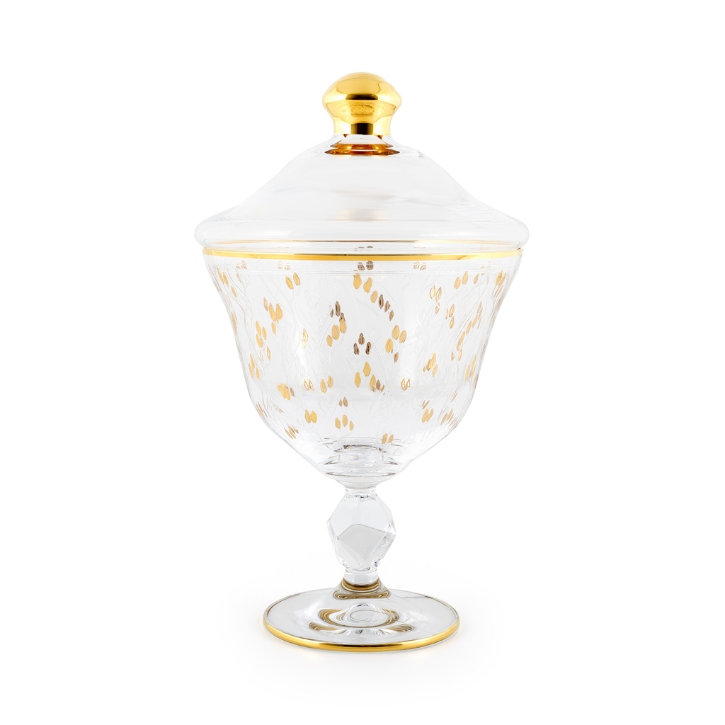 Leaves Decorative Stemware Bowl Gold