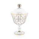 Leaves Decorative Stemware Bowl Gold/Platinum