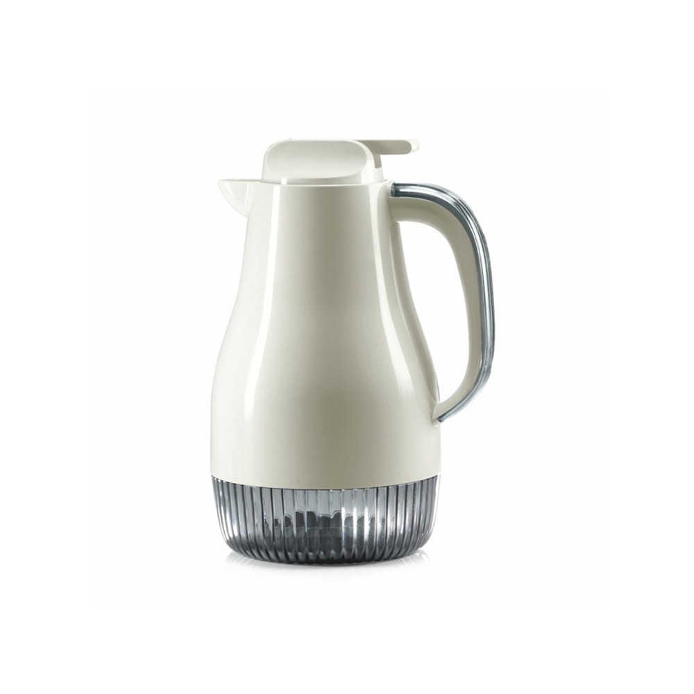 Alba Glass Refill 1L Vacuum Jug - Ice White Italy