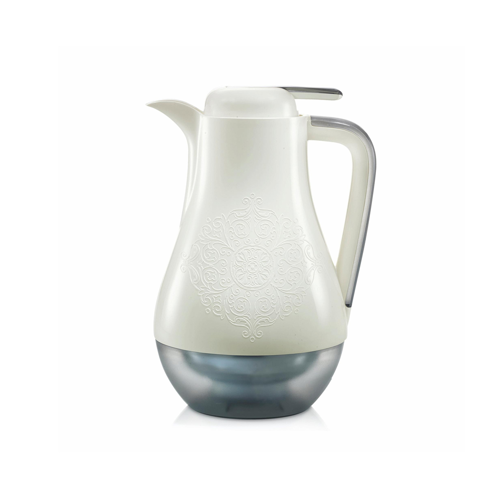 Arabesque Vacuum Jug Glass Refill 1L - Ice White