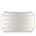 Rectangular Gold Lines Tray 
