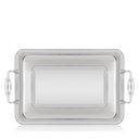 Lady 1 Lines Inox Rectangular Tray