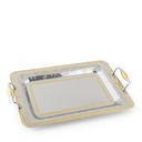 Cairo 2 Rectangular Tray - Gold