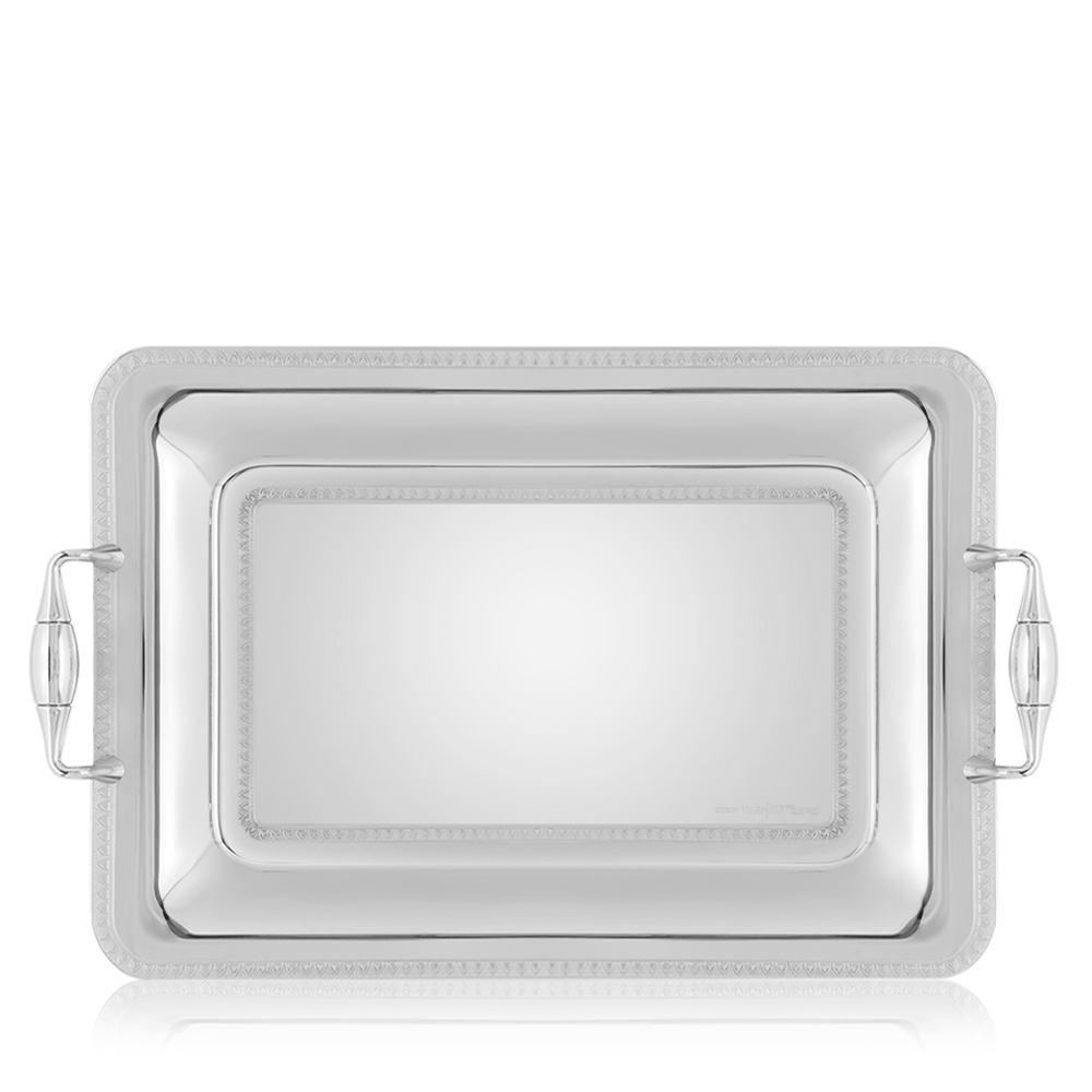Patrizia 3 Lines Inox Rectangular Tray 