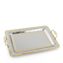 Cairo 3 Rectangular Tray - Gold