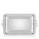 Patrizia 4 Lines Inox Rectangular Tray 