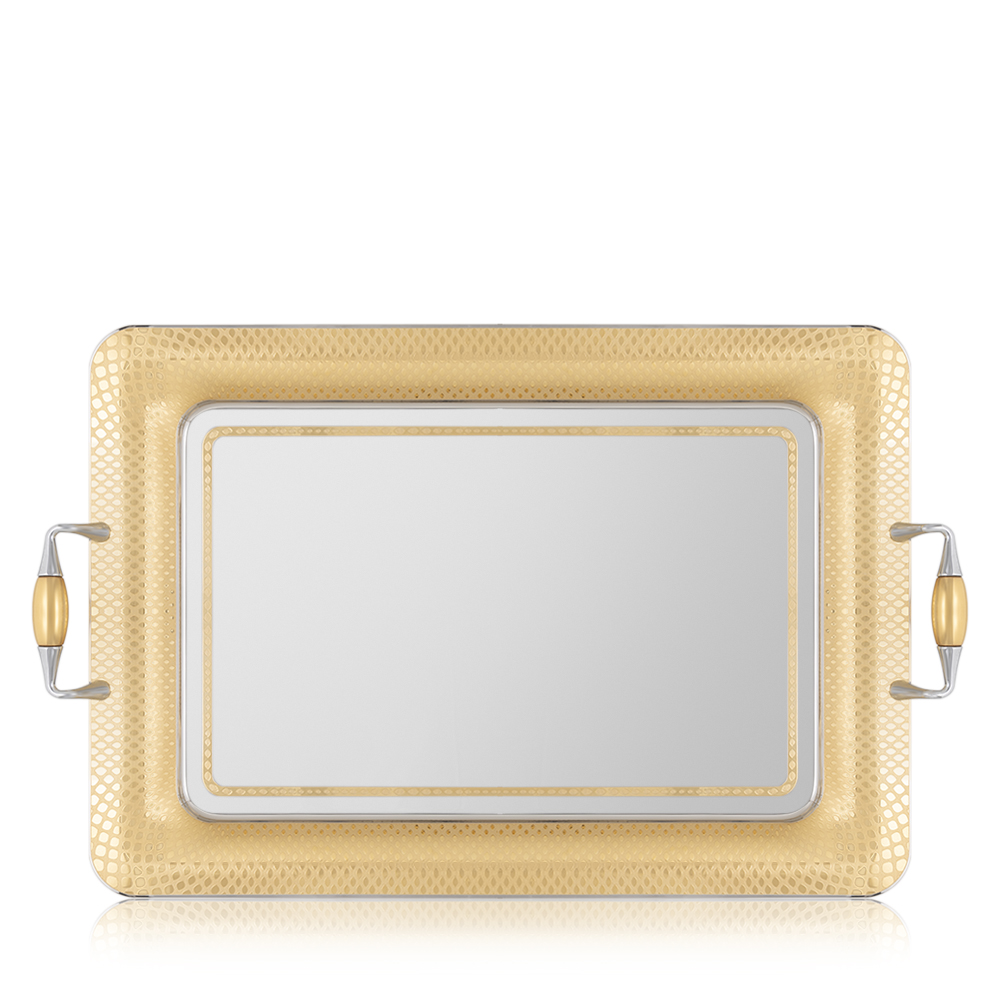 Rectangular Gocce Oro Serving Tray 