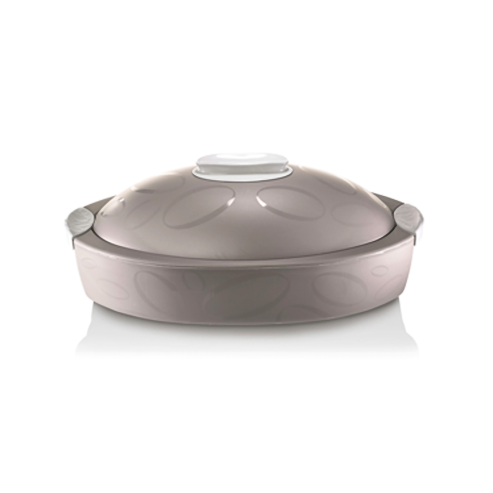 حافظة طعام بيضاوي سعة 4 لتر إيطالي - بني