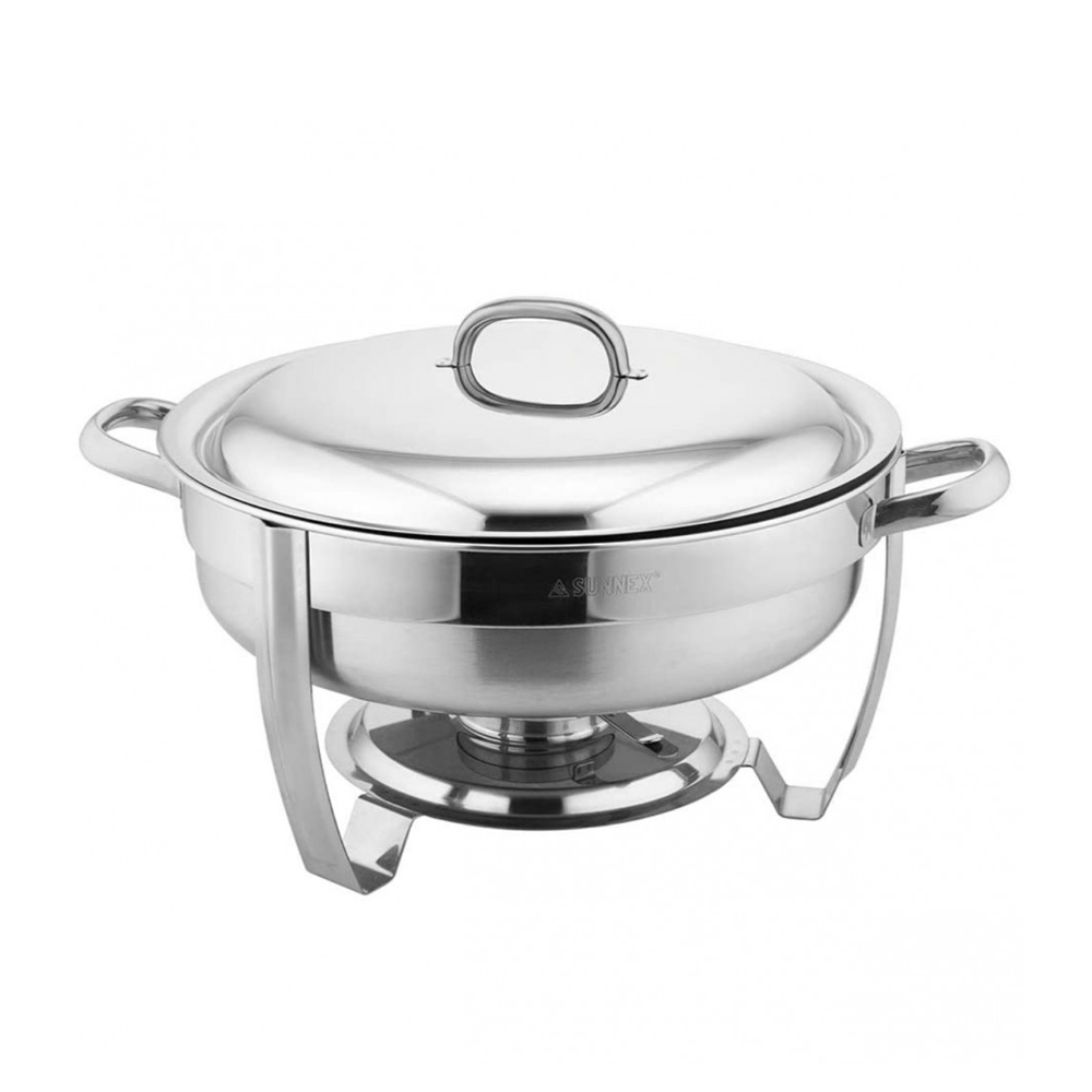 Stainless Steel Round  Silver Chafer - 6.8L