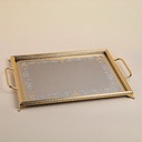 Anphoras Inox 3 Rectangular Tray - Gold