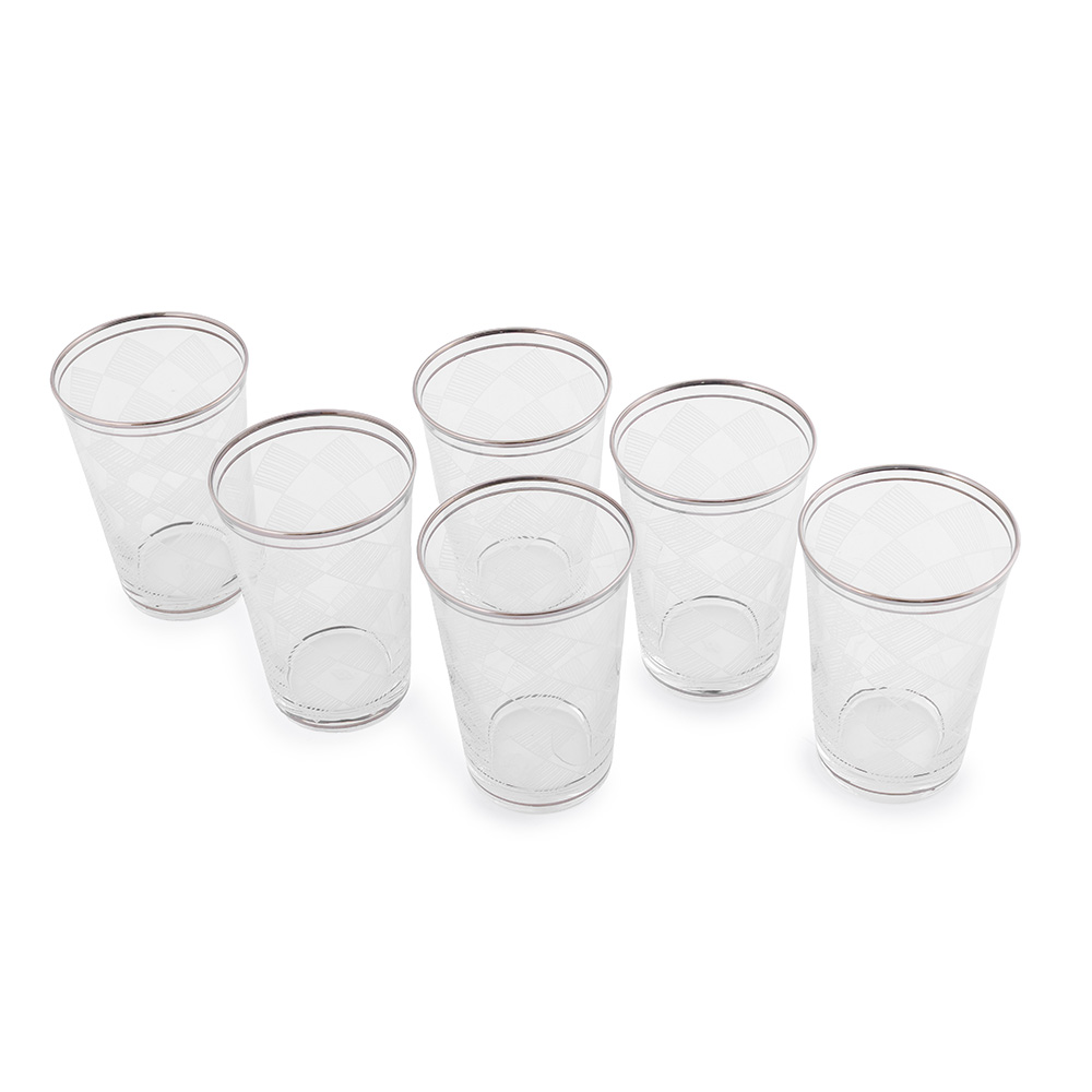 Karo Platinum Long Drink Glass Set - 6pcs