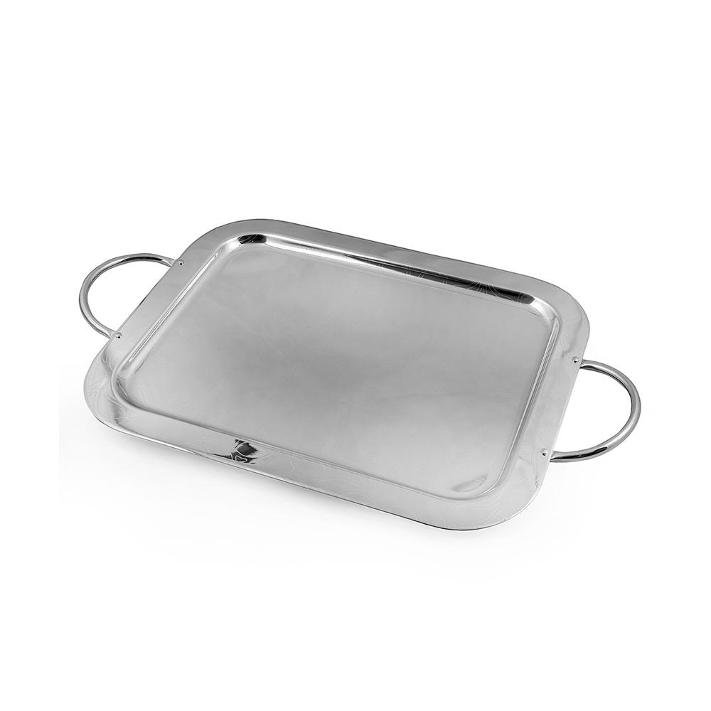 Silver-Plated Rectangular Tray - 43×33cm