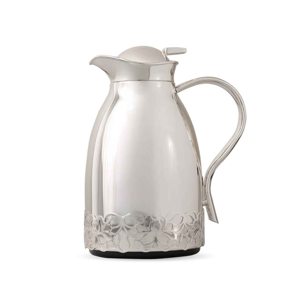 Silver Plated Thermos Flask - 1L