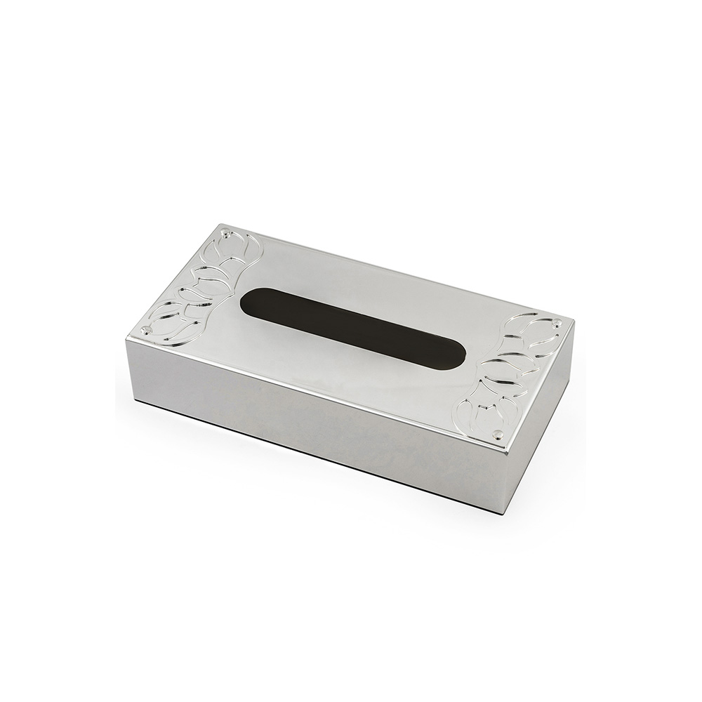 Silver Plated Tissue Box - 17x11x3.5cm