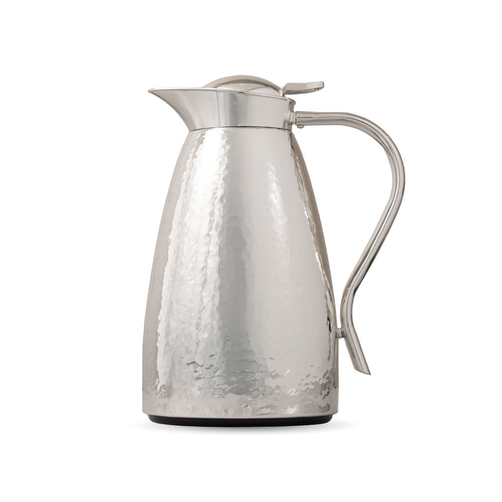 Silver Plated Hummered Flask - 1L
