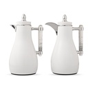 Vacuum Flask Shiny Set - White 1.0/1.0L