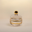 Hand-Made Glass Sugar Bowl