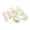 The Golden Tea and Coffee Serving Set - 18pcs 