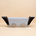 Porcelain Serving Dish with Stainless Steel Holder - 36x24.5cm