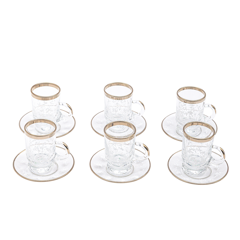 Glass Tea Istikana Set - 6pcs