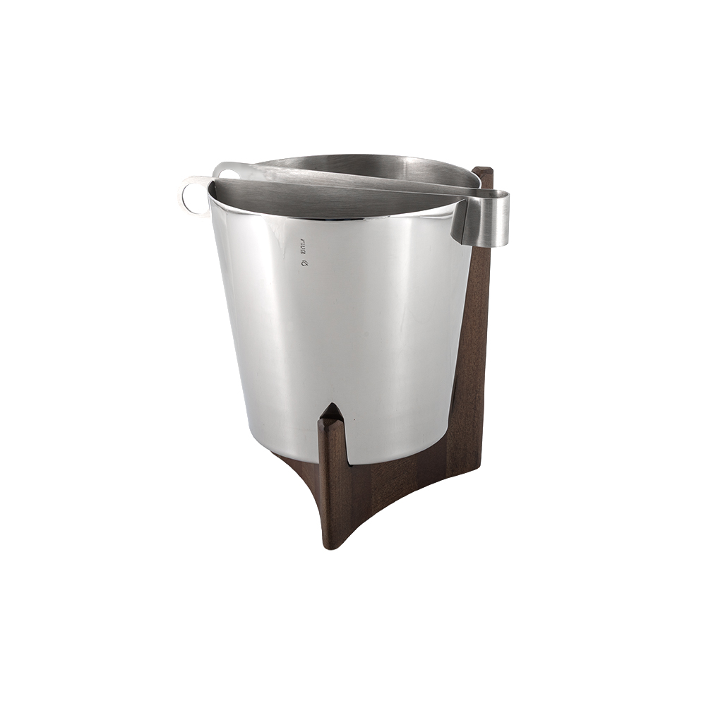 Jacaranda Stainless Steel Ice Bucket with Tongs