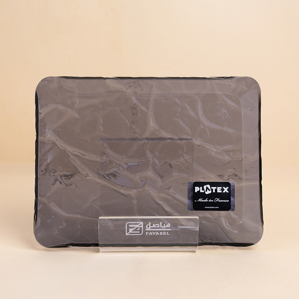 Pearl Black Acrylic Serving Tray - 24x18cm