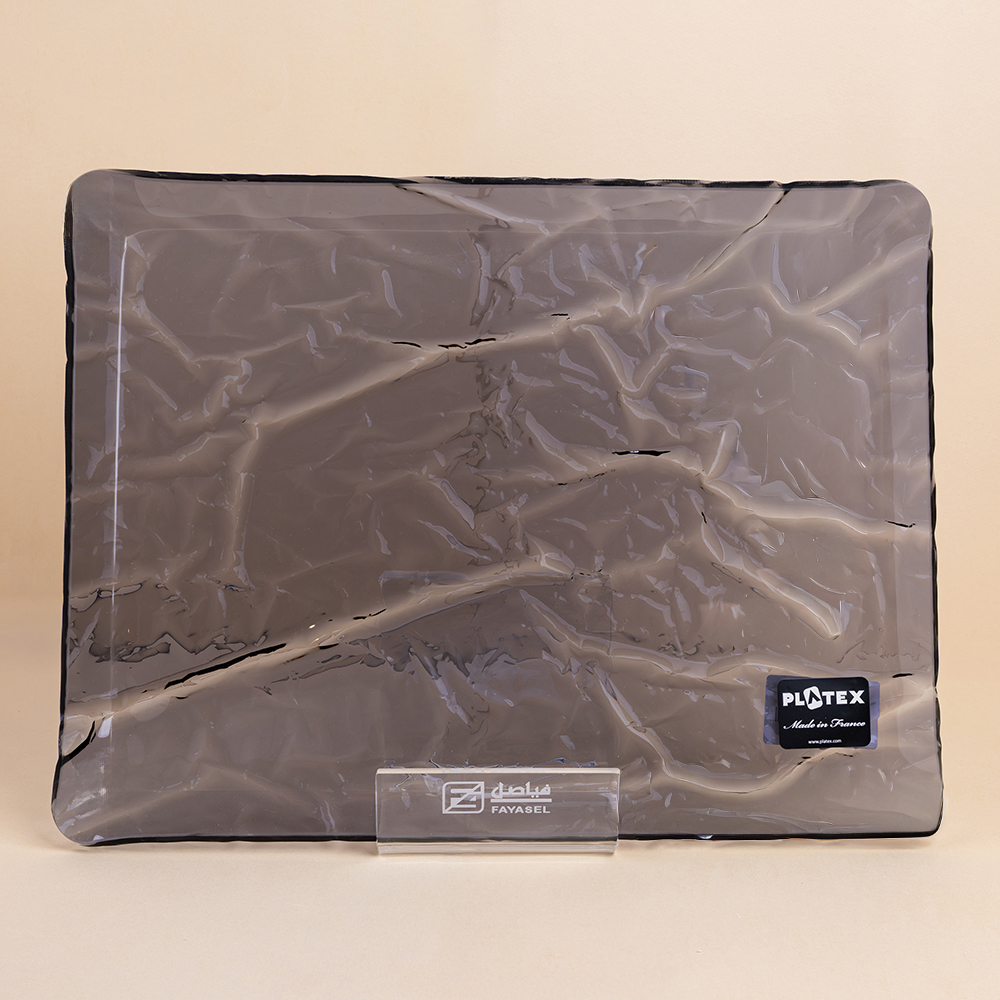 Pearl Black Acrylic Serving Tray - 37x28cm