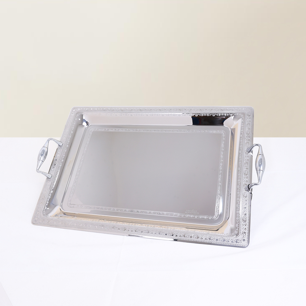 Magic Inox Rectangular Serving Tray - 50x35cm