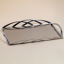 صينية ليسيو إينوكس المستطيلة بحامل معدني - 50x28 سم