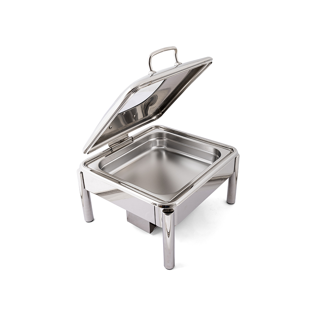 Square Chafing Dish with Mechanical Damping  - 6L
