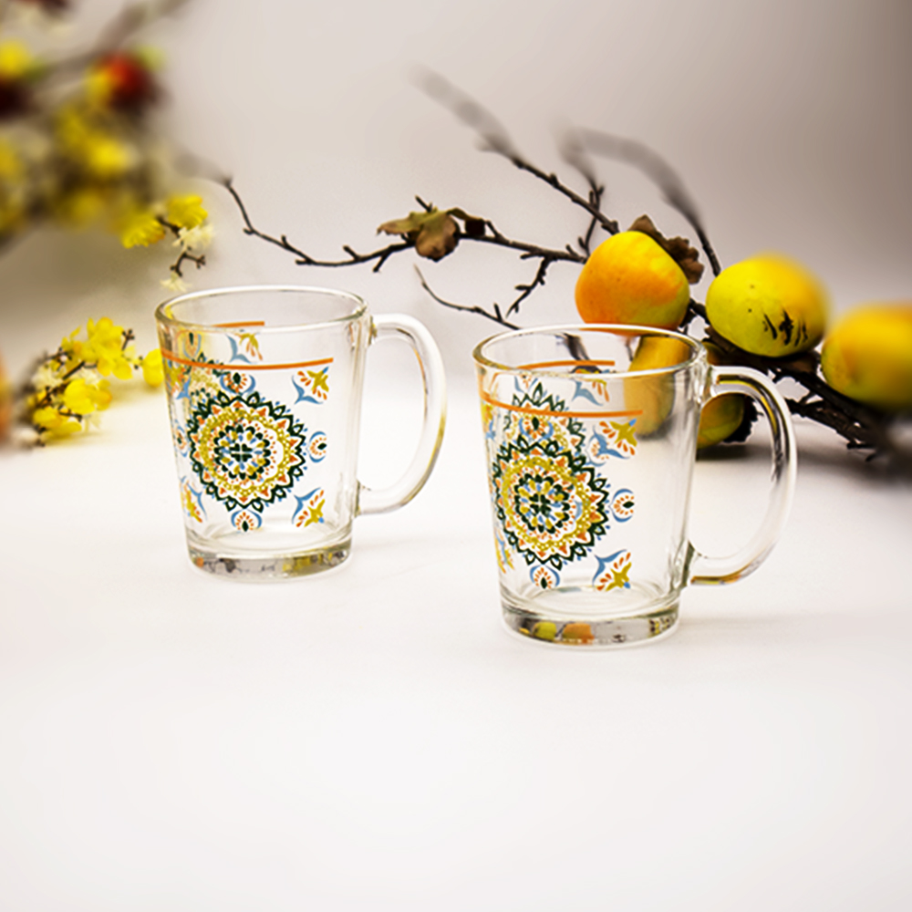 Nadia Clear Mug Set - 2 x 310ml