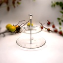 حامل كيك شفاف 2 طابق فول مون