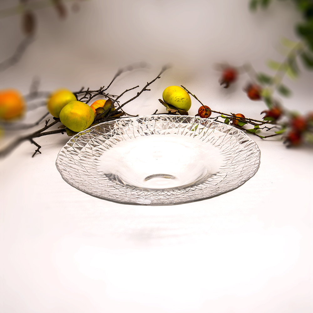 Dolomiti Clear Glass Pasta Plate