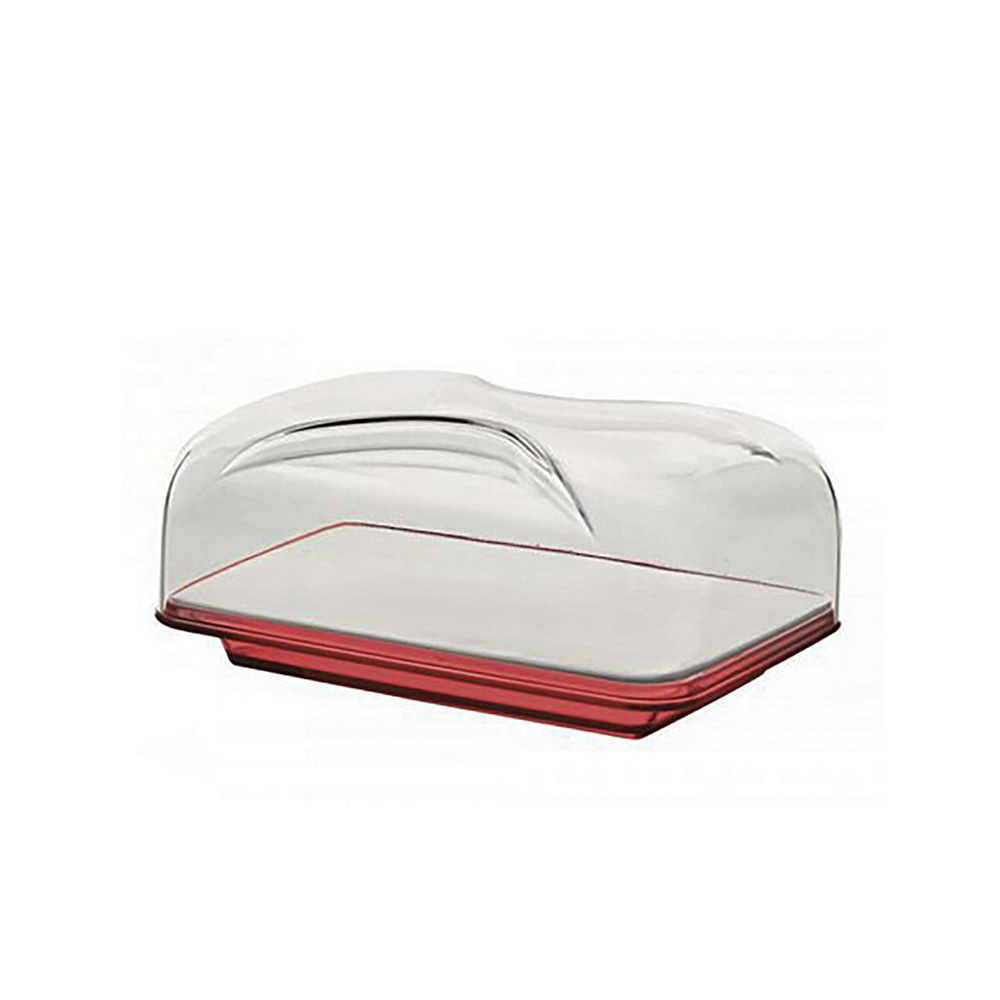 Rectangular Cheese Dish - Red