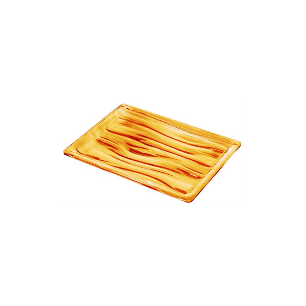 Aqua Small Rectangular Tray - Yellow